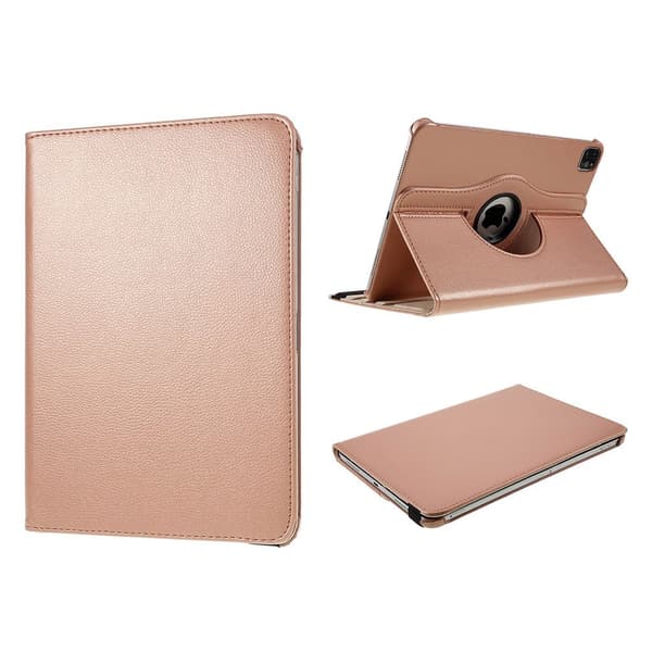 iPad Air (2020) 360 grader rotatable läder fodral - rosa guld Guld