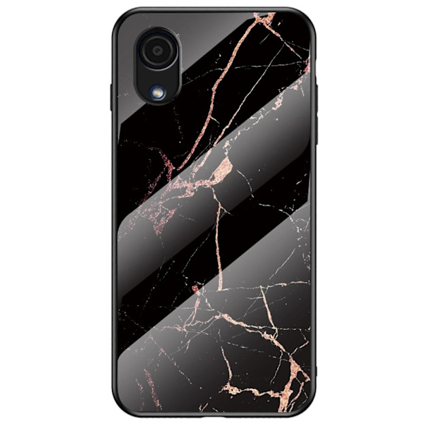 Fantasy Marble Samsung Galaxy A03 Core cover - Guld Sort Marmor Black