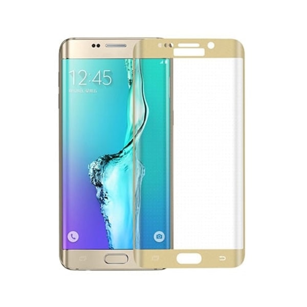 0.3mm Karkaistu Lasi Kaari Näytönsuoja Samsung Galaxy S6 Edge Plus - Kulta Transparent
