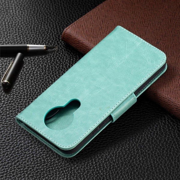 sommerfugl Nokia 3.4 flip etui - cyan Green