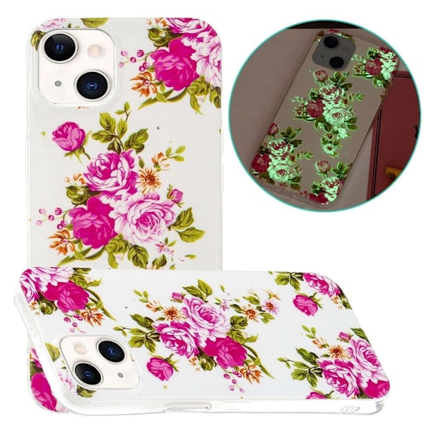 Deco iPhone 14 skal - Rosblomma Rosa