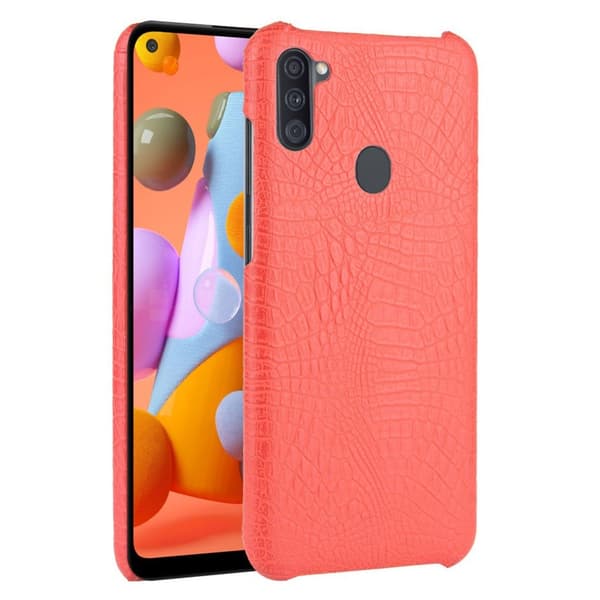 Croco kuoret - Samsung Galaxy A11 - Punainen Red