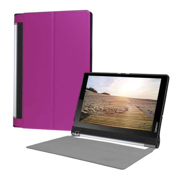 Lenovo Tab 3 Plus 10 PU Lær Flip Etui - Lilla Purple