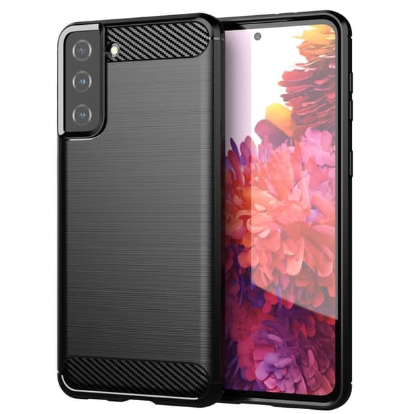 Carbon Flex Samsung Galaxy S21 Plus 5G cover - Sort Black