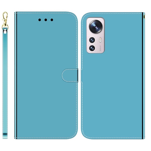 Mirror Xiaomi 12 Pro flip-etui - Blå Blue