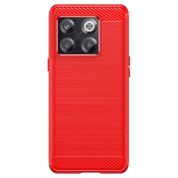 Carbon Flex Suojakotelo OnePlus 10t - Punainen Red