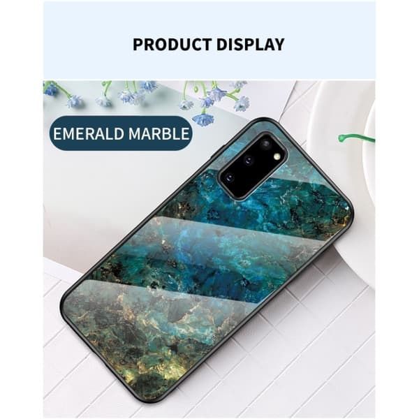 Fantasy Marble Samsung Galaxy S20 cover - Smaragd Green