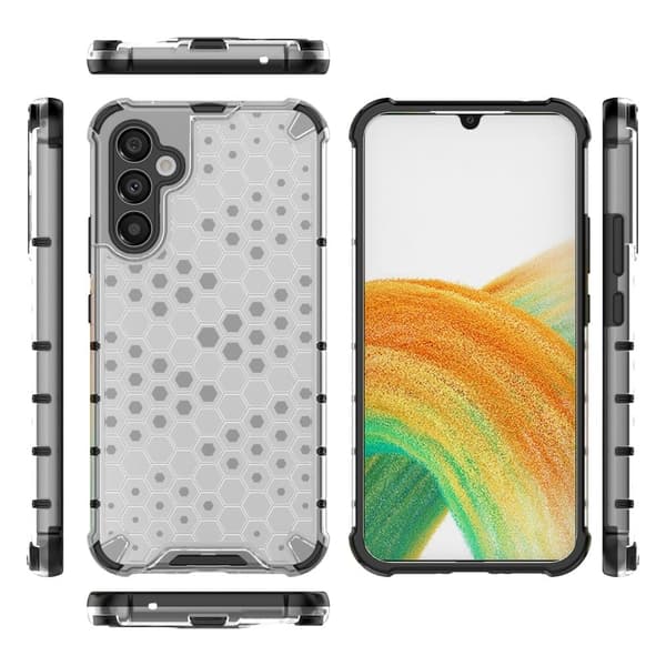 Bofink Honeycomb Samsung Galaxy A34 5G Suojakotelo - Harmaa Silver grey