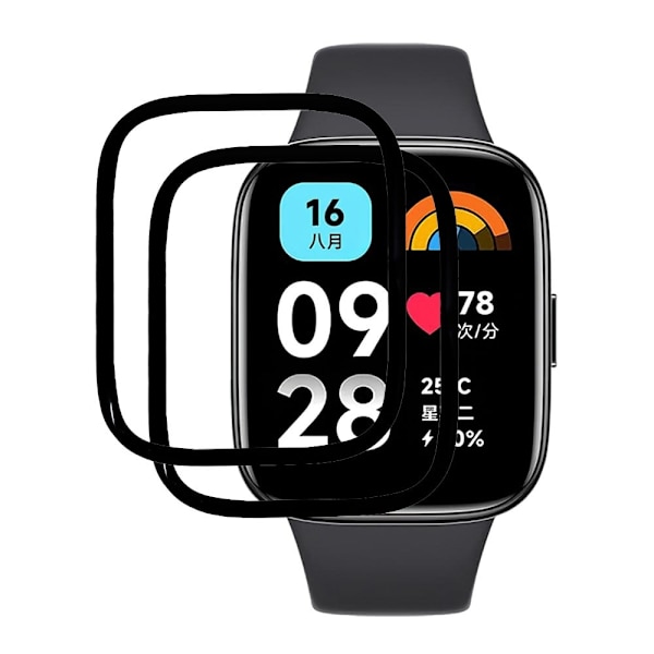 2Pcs Xiaomi Mi Watch Lite 3 clear screen protector Transparent