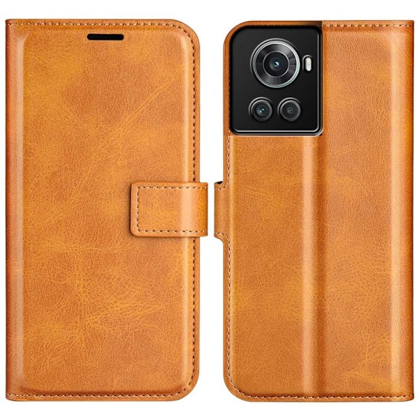 OnePlus 10R / OnePlus Ace nahkainen lompakokkotelo - Keltainen Yellow