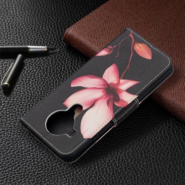 Wonderland Nokia 5.4 Flip etui - Lyserød blomst Pink