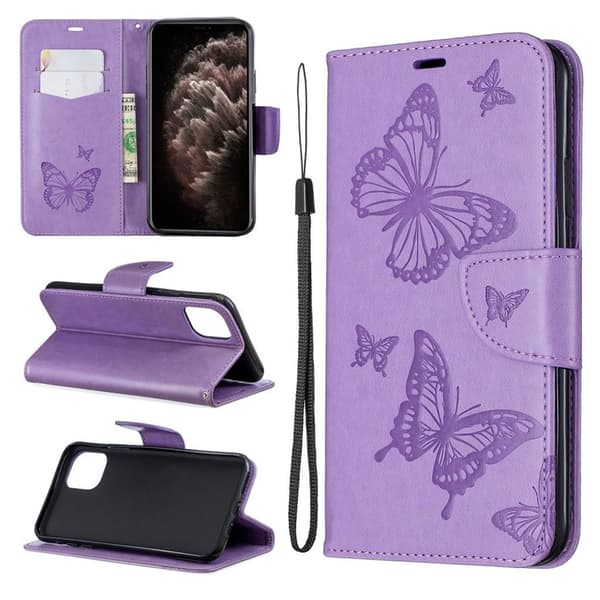 Butterfly iPhone 11 Pro Max veske - Lilla Purple