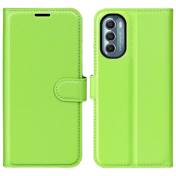 Klassisk Motorola Moto G (2022) flip etui - Grøn Green