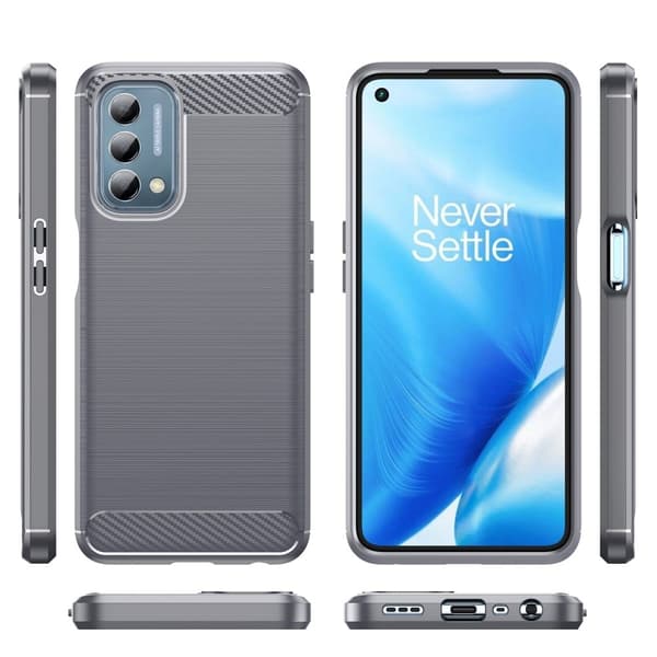 Carbon Flex OnePlus Nord N200 5G skal - Silver/Grå Silvergrå