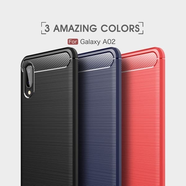 Carbon Flex Samsung Galaxy A02 kotelot - Sininen Blue