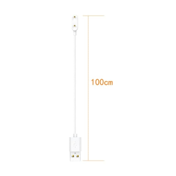 Oppo Band 2 USB magnetisk laddningskabel - Vit Vit