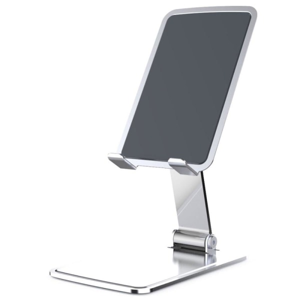 Universal aluminum alloy folding phone and tablet bracket - Silv Silver grey
