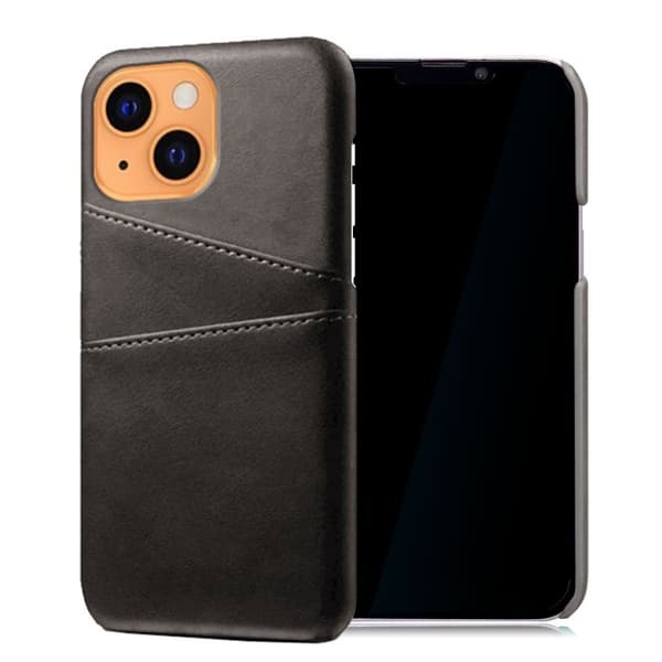 Dual Card iPhone 13 cover - Sort Black