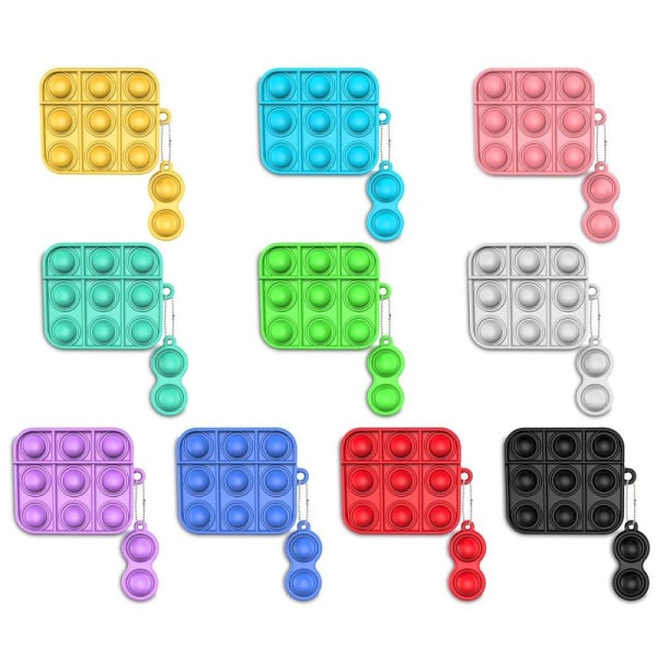 AirPods 3 fidget toy style silicone cover with keychain - Mint G Grön