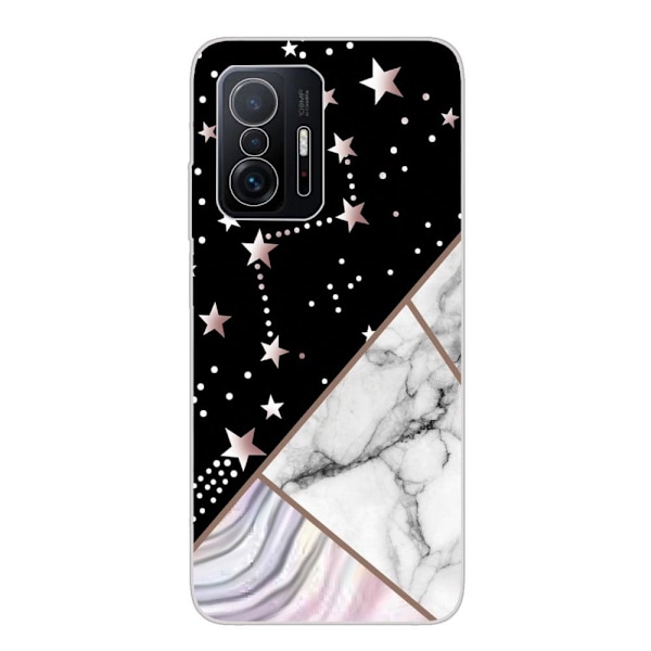 Marble Xiaomi 11T / 11T Pro Etui - Stjernebillede Marmor Tile Black