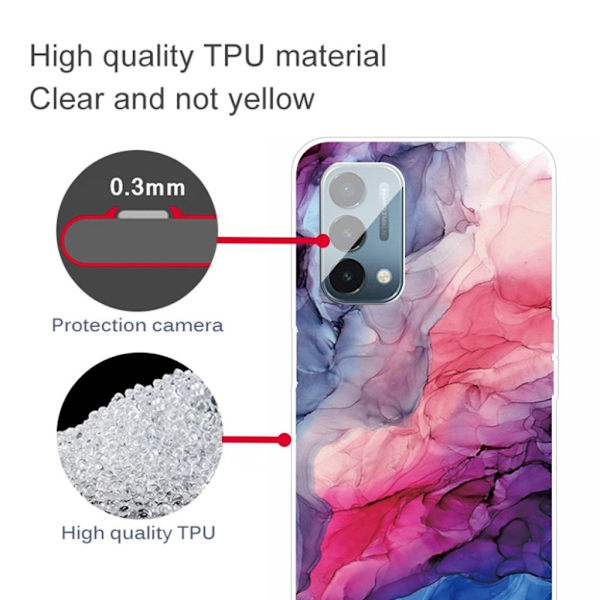 Marble OnePlus Nord N200 5G Suojakotelo - Aqueous Vibrant Pattern Multicolor