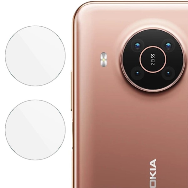 2kpl IMAK Nokia X10 / X20 karkaistu lasi kameran linssin suojuslasi Transparent