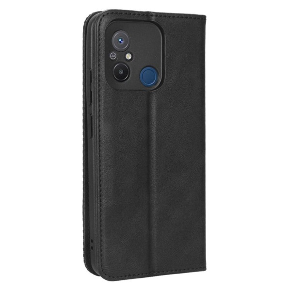 Bofink Vintage läder Xiaomi Redmi 12C fodral - Svart Svart