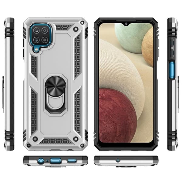 Bofink Combat Samsung Galaxy M53 5g Suojakotelo - Hopea Silver grey