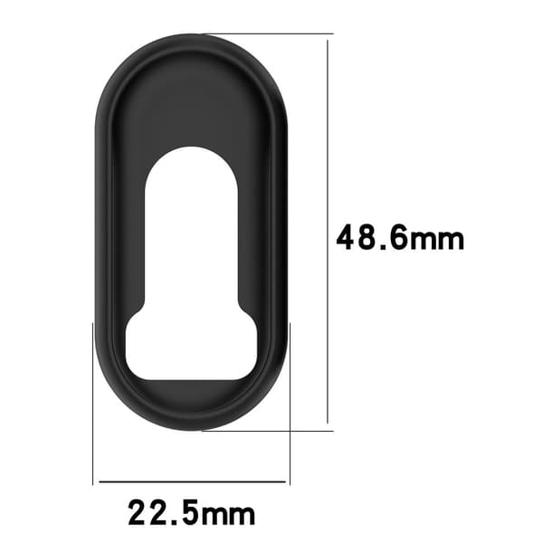 Silikonfodral till Xiaomi Mi Band 9 / 9 NFC / 9 Ceramic Edition / Smart Band 8 / Smart Band 8 NFC Klockramskydd - Ljusgrå Silvergrå