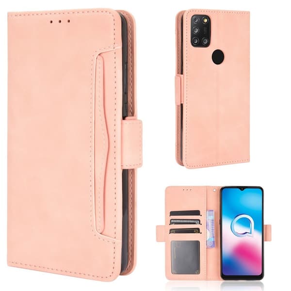 Modernt Alcatel 3X (2020) fodral med plånbok - Rosa Rosa