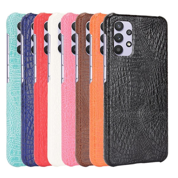 Croco Etui Samsung Galaxy A32 5G - Sort Black
