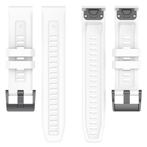 26 mm silikone-urrem til Garmin-ur - Hvid White
