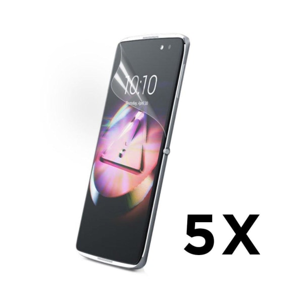 5-Pakkaus Alcatel OneTouch Idol 4S 5.5" Kirkas LCD Näytön Suojak Transparent