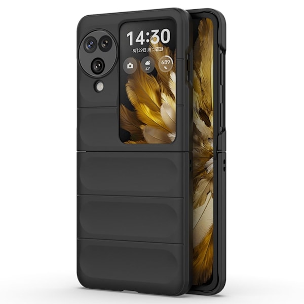Blødt grebsformet Oppo Find N3 cover - Sort Black