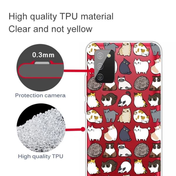 Deco Samsung Galaxy A03s deksel - Søte Katter Multicolor