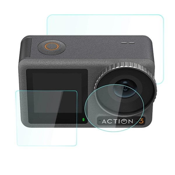 BRDRC DJI Osmo Action 3 tempered glass screen protector Transparent