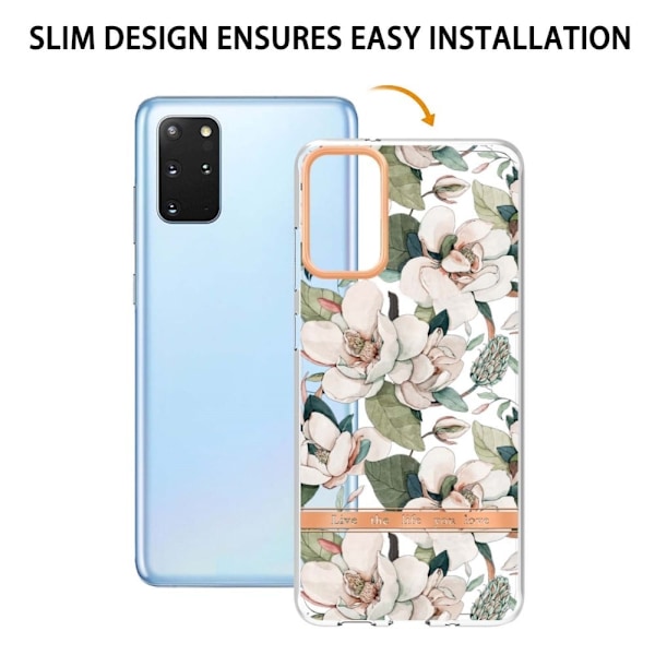 Supertunt och tåligt mjukpärmfodral för Samsung Galaxy S20 Plus - Grön Gardenia Grön