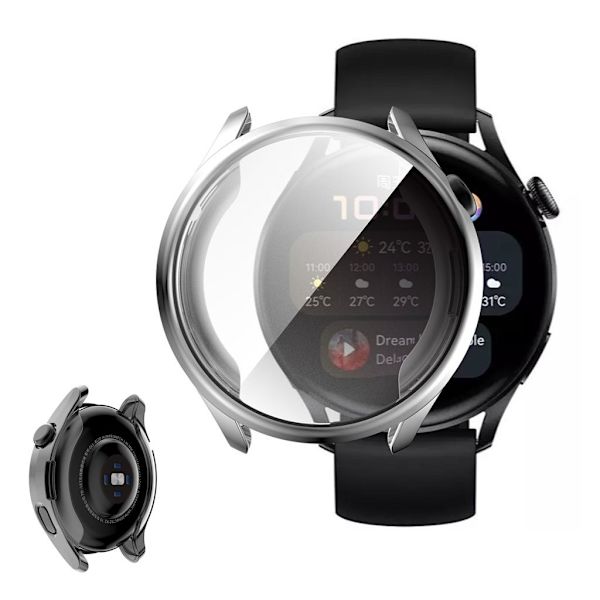 ENKAY Huawei Watch 3 TPU-cover - Sølv Silver grey