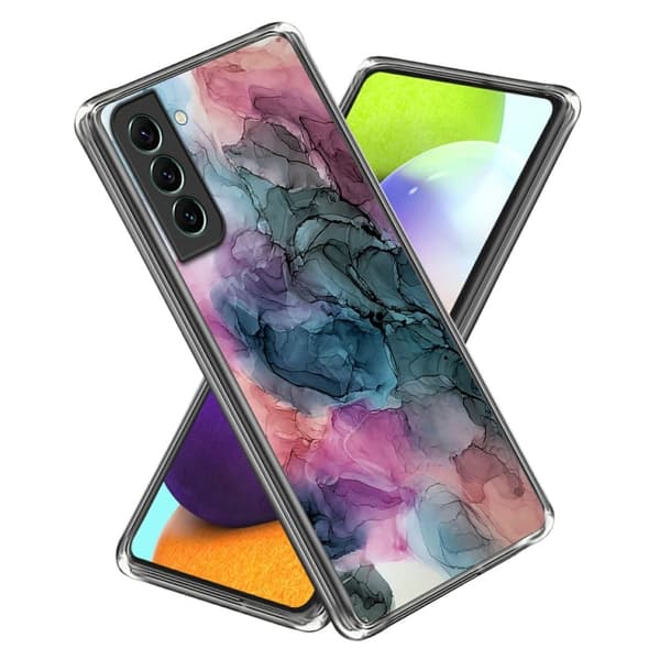 Marmordesign Samsung Galaxy S24 deksel - Style B Green