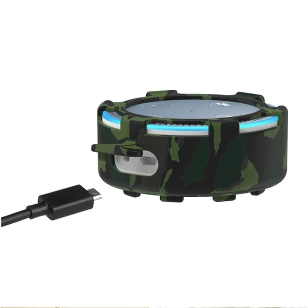 Amazon Echo Dot 2 silikoneovertræk - Sort / Camouflage Black