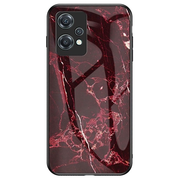 Fantasy Marmor OnePlus Nord CE 2 Lite 5G skal - Blodröd Marmor Röd