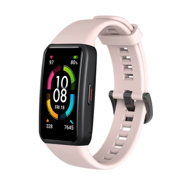 Honor Band 6 enkel silikone urrem - Lyserød Pink