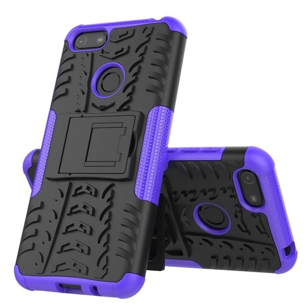 Offroad Motorola Moto E6 Play kotelot - Musta / Violetti Purple