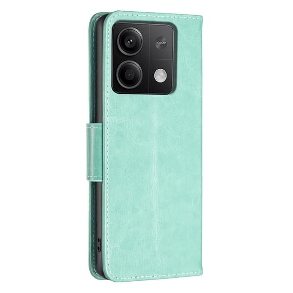 Butterfly Xiaomi Redmi Note 13 5G  nahkakotelo - Vihreä Green