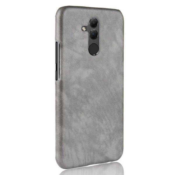 Huawei Mate 20 Lite liitsihedelmä jyvä pintainen synteetti nahka Silver grey