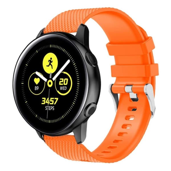 Samsung Galaxy Watch Active silikoninen kellonauha - Oranssi Orange