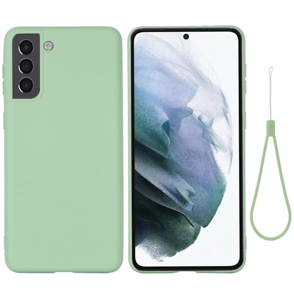 Matte Liquid Samsung Galaxy S22 Plus silikone cover - Grøn Green