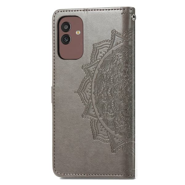 Mandala Samsung Galaxy M13 5g Flippetui - Grå Silver grey