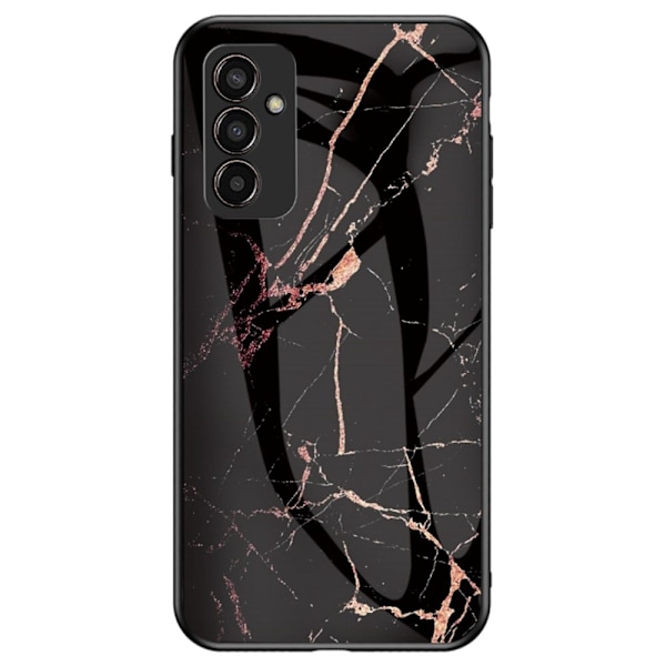 Fantasy Marmor Samsung Galaxy M13 4G skal - Guld Svart Marmor Svart