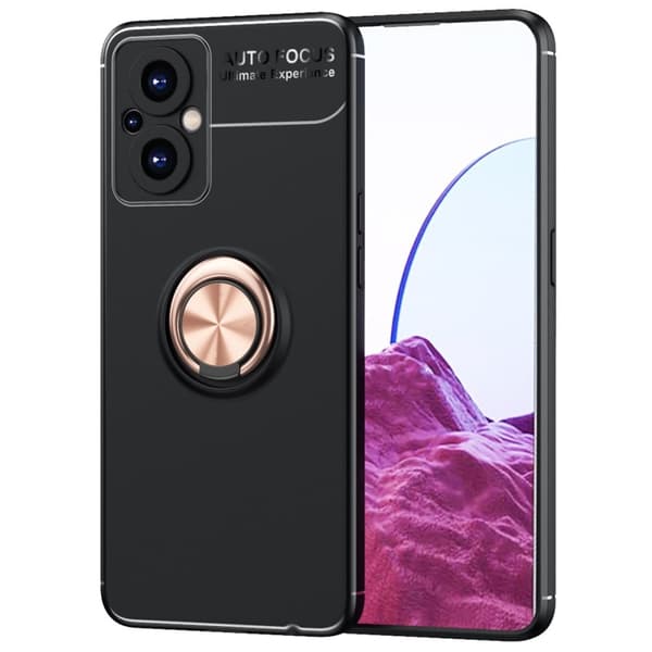 Ringo Etui OnePlus Nord N20 5G - Sort / Rødguld Pink